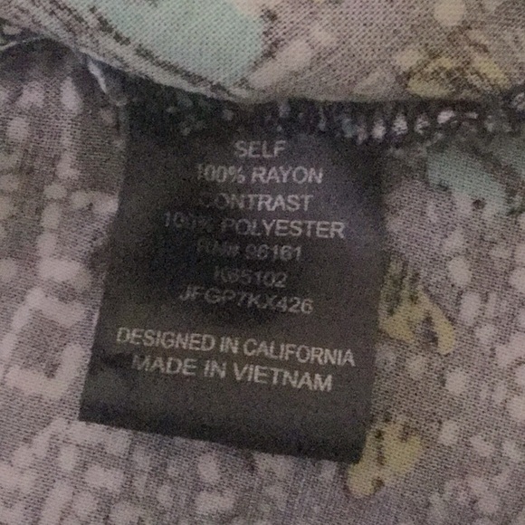 Bebop Black Blue Multicolor Fit & Flare T-back Dress - Picture 12 of 12